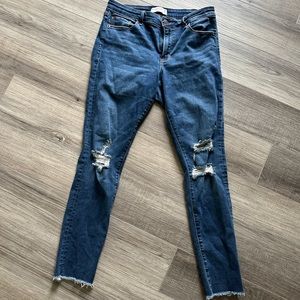 Abercrombie Women’s Super Skinny Ankle Mid Rise Jeans